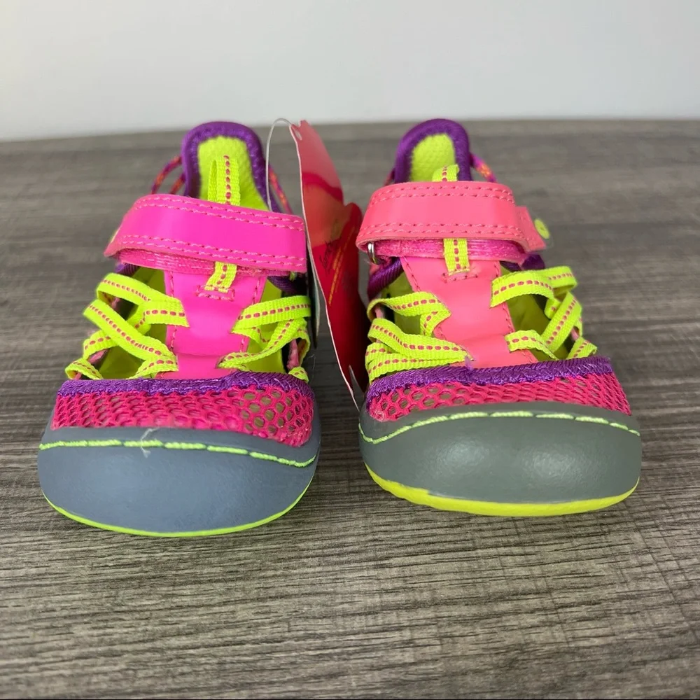 JAMBU Girls EVERLY Mesh Land and Water Ready‎ Fisherman Style Sandal Pink